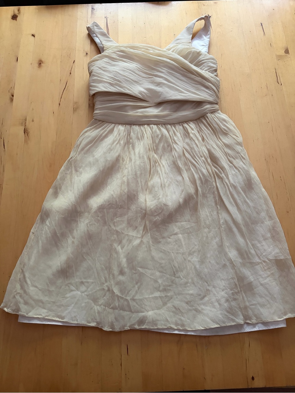 J. Crew Cream Petite 4 Dress
